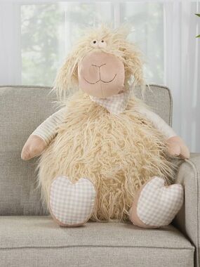 Mina Victory Plush Fluffy Lamb Stuffed Animal - Accents Pillow